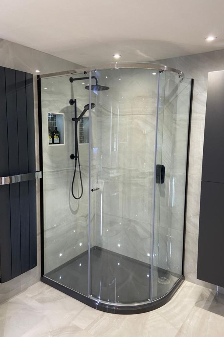 Etched Shower Enclosure